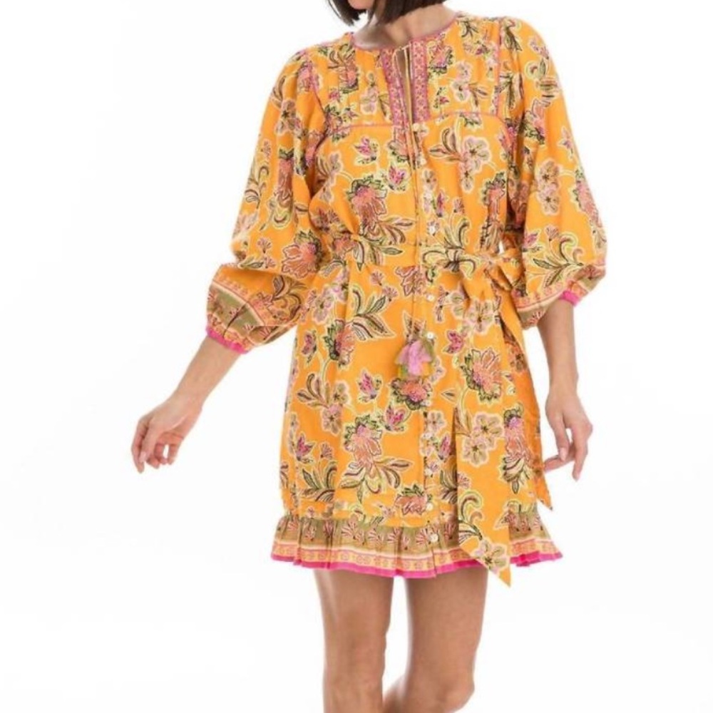 Bella Tu Sasha Yoke Floral Dress XS NWT